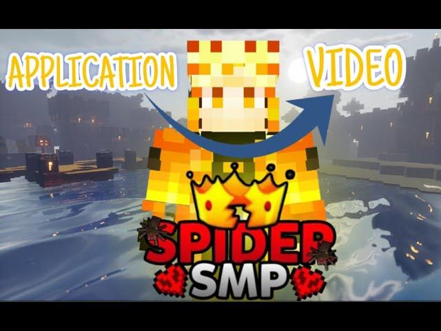 APPLICATION FOR SPIDER,S SMP SEASON 1 @MooniGamers @SpiderFleak