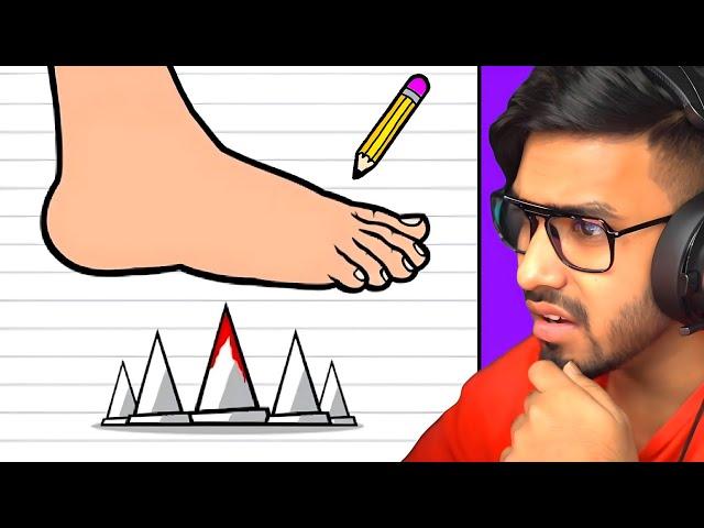 DRAWING PEOPLE IN DANGEROUS SITUATIONS | TECHNO GAMERZ