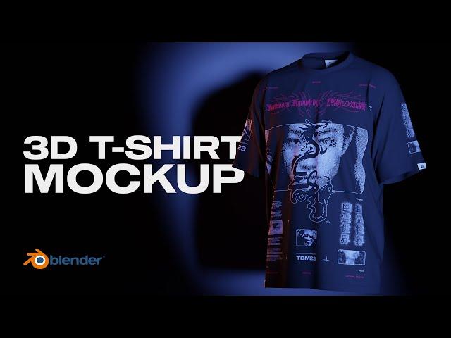 3D T-Shirt Mockup - Blender Tutorial