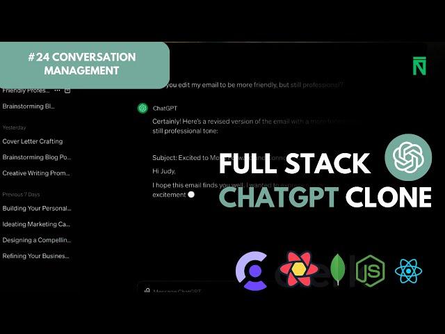 Build And Deploy Your Own ChatGPT For Free With React 19 | #24 Saving Conversations (FINAL)