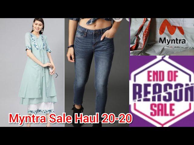 Myntra End Of Reason Sale Haul 20-20#Myntra.....||SACHI STYLES