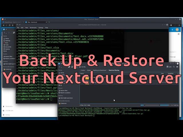 Backing Up (and Restoring) a Nextcloud Server