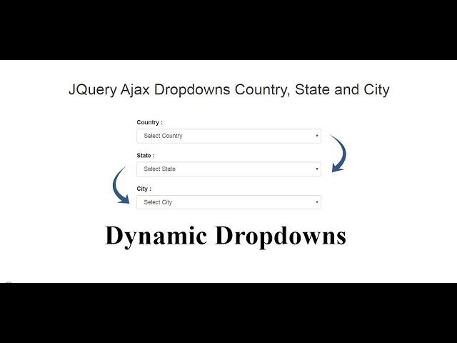 Dynamic Dependent Dropdown using Ajax in php