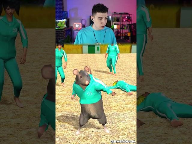 КОГДА ТАНЦУЮЩАЯ КРЫСА В ИГРУ КАЛЬМАРА  #Shorts #Глент