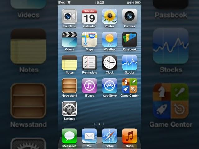 Footage of iOS 6