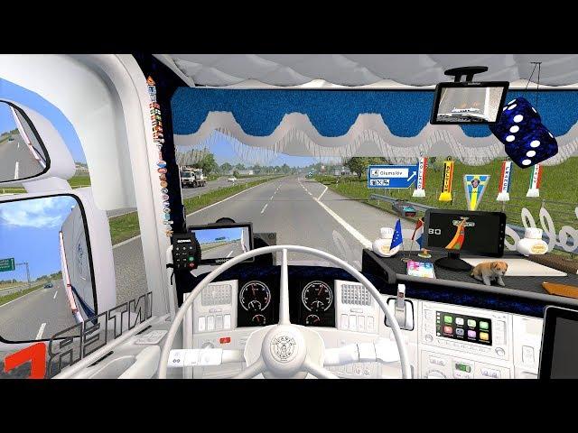 Euro Truck Simulator 2 (v1.35) - Scania RJL Tuning V8 Sound + Skin + Interior [Chereau Trailer]