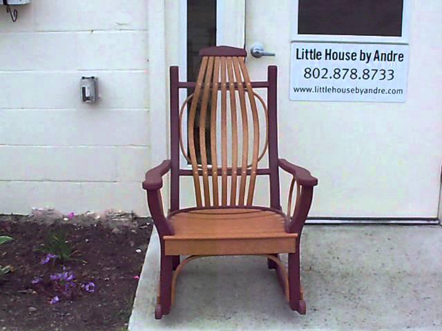 Poly Hickory Rocker  In Vermont From Little House by Andre 039