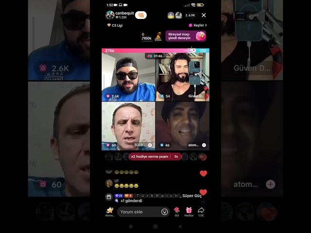 Canbequit Güven Demir Tolga Abi Atom Adil Tiktok Canlı Yayın