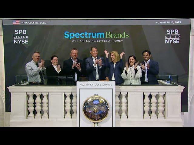 Spectrum Brands Holdings Inc (NYSE: SPB) Rings The Closing Bell®