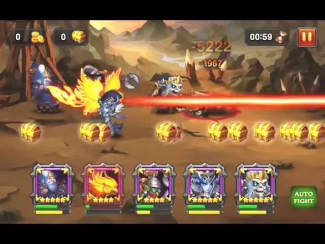 Heroes Charge - How to kill Lord of Caves boss easily