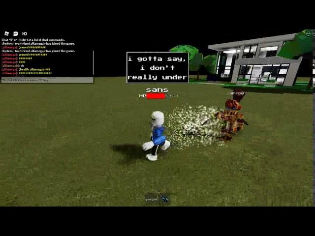 SANS  ROBLOX SCRIPT!