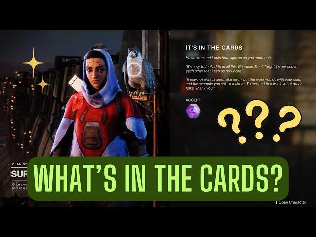 It's In The Cards weekly PINNACLE REWARDS from Suraya Hawthorne for commending Guardians [Destiny 2]