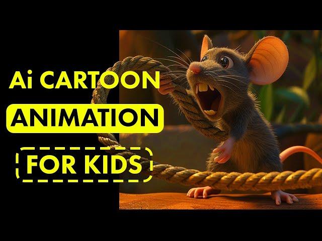 How to Make Ai Cartoon Animation for Kids! - Faceless YouTube Channel