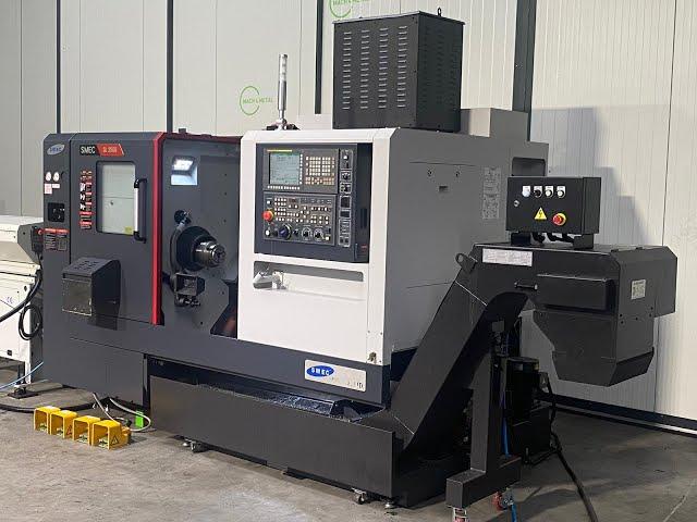 Samsung SMEC SL-2500 A-V CNC Lathe Fanuc Oi TF 420 Hours MACH4METAL 6000