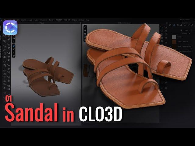 Creating a Stylish Pair of Sandals in CLO 3D