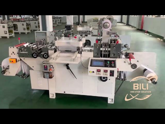 BLMQ-320/420 roll to roll , roll to sheet flatbed die cutting machine for adhesive label and sticker