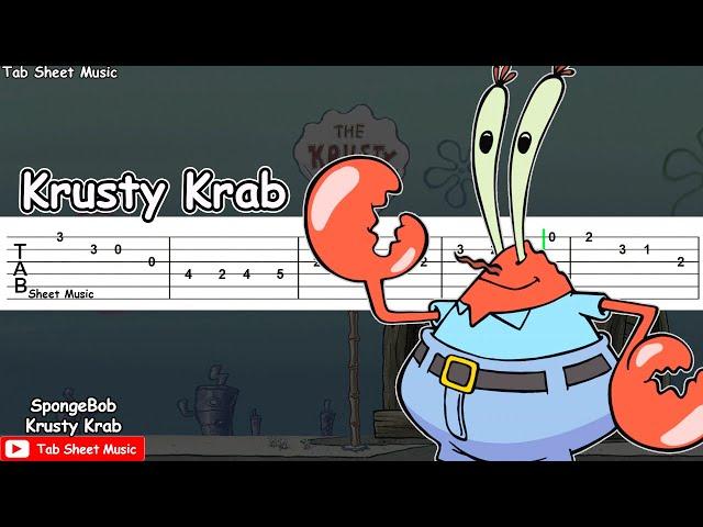 SpongeBob - Krusty Krab Theme Guitar Tutorial