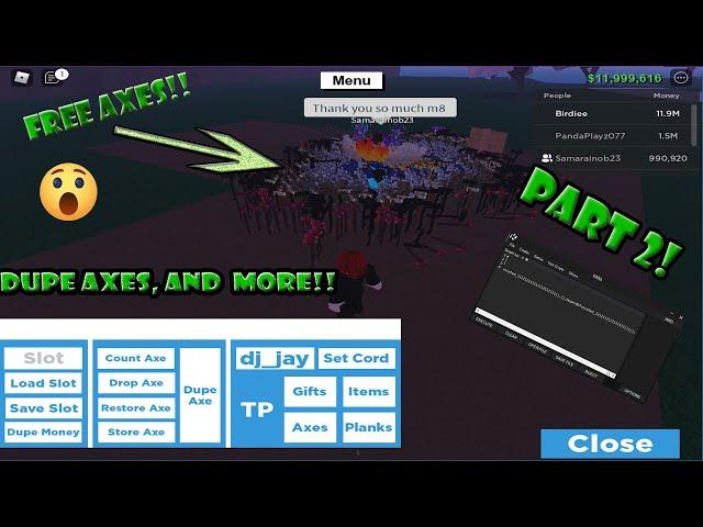  Lumber Tycoon 2 | Dupe Axes, Wood and Money | Script Pastebin (2021)