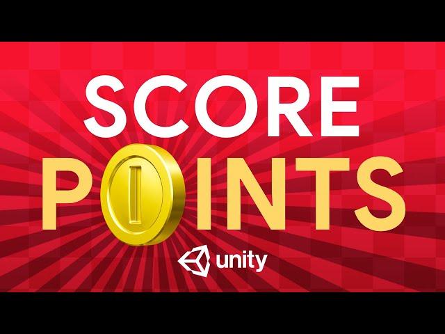 Points counter, HIGH SCORE and display UI in your game - Score points Unity tutorial