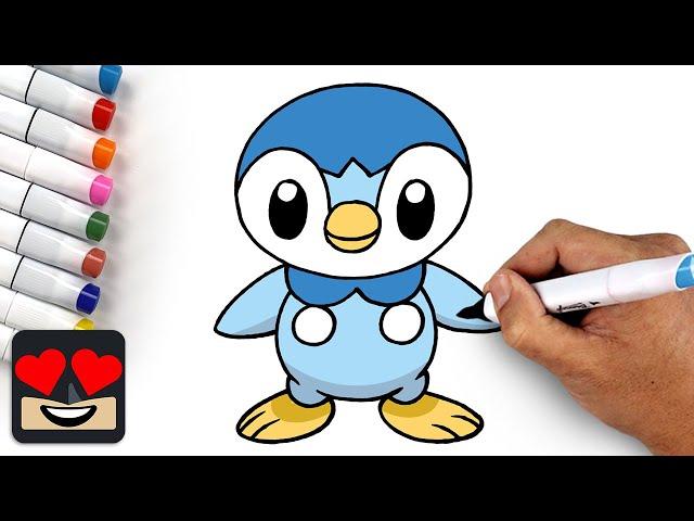 How To Draw Piplup | Pokemon