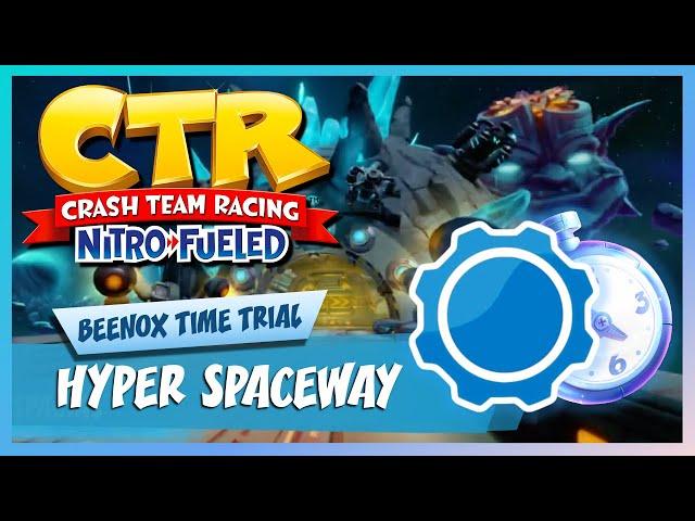 Hyper Spaceway - Developer Time Trial  (1:47:57 vs 1:48:64) | Crash Team Racing Nitro-Fueled