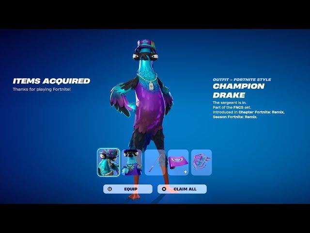 How To Get FNCS Champion Drake Skin For FREE! (Fortnite)