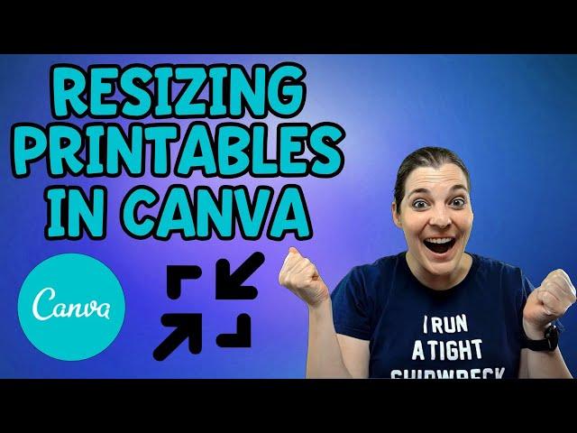 Resize Printables in Canva - Sizing Printable Wall Art