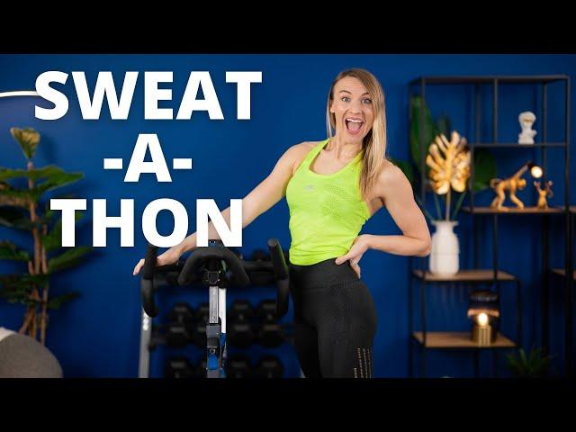 SWEAT-A-THON | 50 min LIVE Indoor Cycling Class