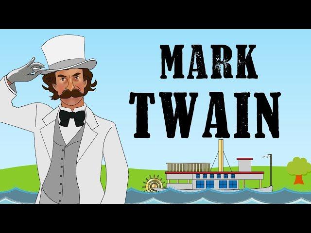 The life of Mark Twain - Animated biography in English