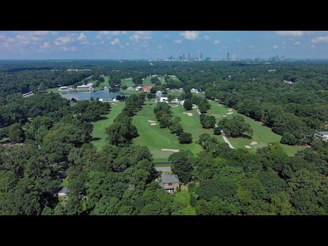 Flyover of East Lake GC Home of the Tour Championship Ready 18 holes