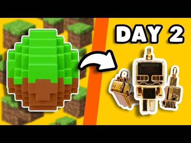 Unboxing Minecraft Toys Until I Find the Gold One (Day 2)