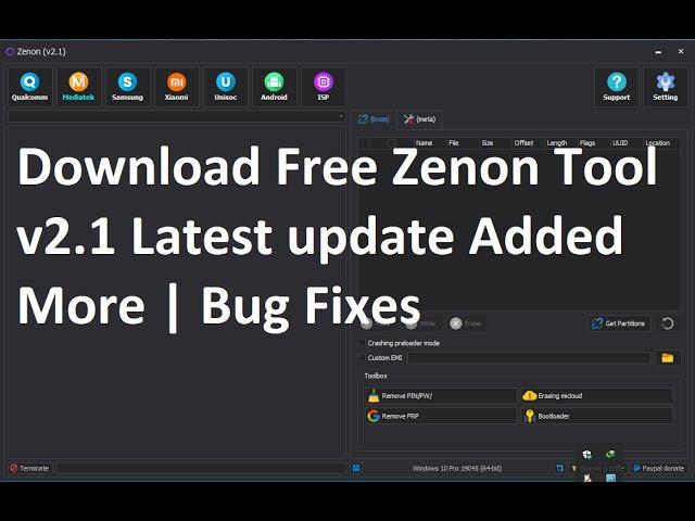 Zenon Tool  Latest update Free Download | Qualcomm, Samsung, Xiaomi, Android, ISP Tool 2023