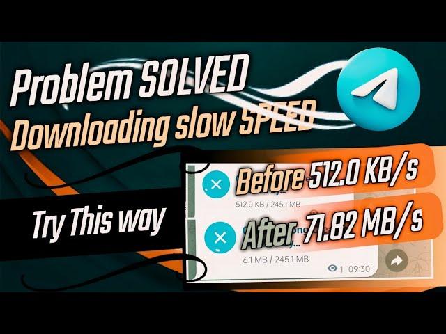 Telegram ka downloading speed kaise badhaye || How to increase telegram download speed 2024