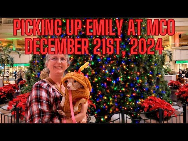 Picking up Emily at MCO Orlando International Airport Saturday night December 21st, 2024.