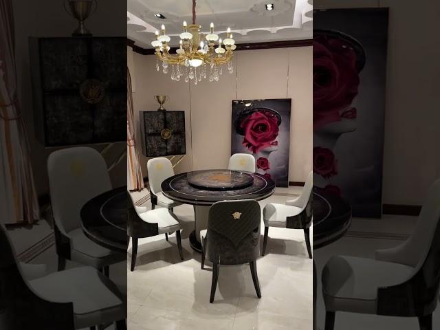 Luxury Furniture . Versace Home, Sofa,Chair,Dinning Table. #diningtable #woodentable #luxuryhomes