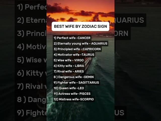 Best wife by zodiac signs/ Best life partner by zodiac signs #horoscope #zodiacsign #shorts #libra