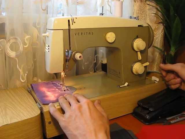 Sewing machine Швейная машина Veritas Веритас 8014/22  test атлас и х\б ткань