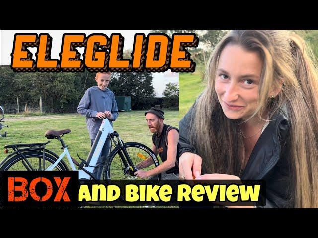 Eleglide E- Bike! review on bike and box (foam)  strugglers family review