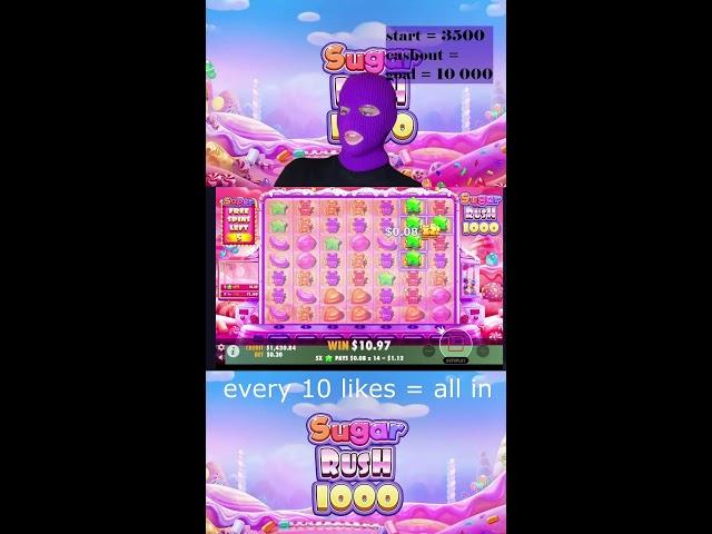 SUGAR RUSH LIVESTREAM  #casinojackpot  #bigwin  #casino  #live   #shorts blitz casino