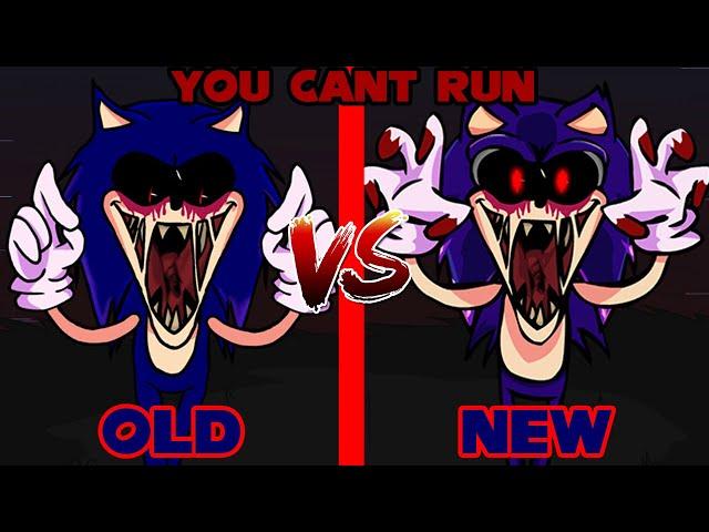 FNF': Vs Sonic.exe 3.0 (Cancelled Build) - You Can't Run (OLD VS NEW) (2.0 and 3.0 comparison)