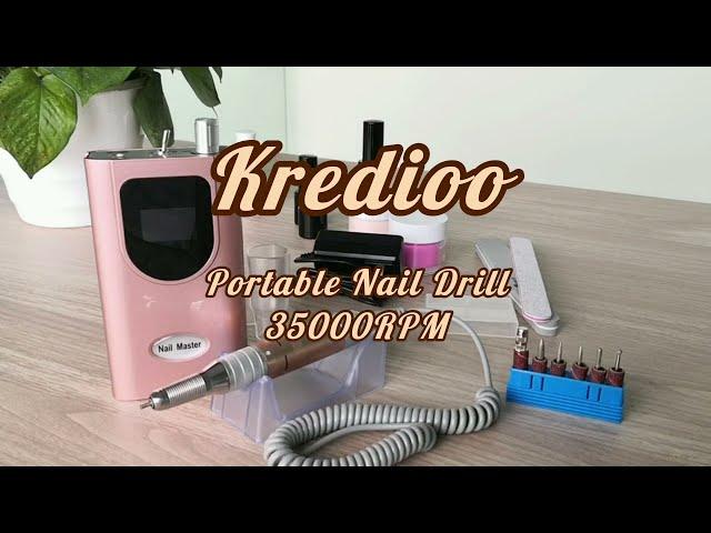 #Kredioo Rechargeable Portable Nail Drill 丨How to use the nail drill？