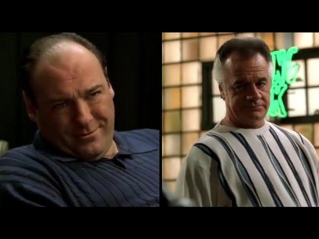 The Sopranos - Paulie returns from the can and Tony can't stand him