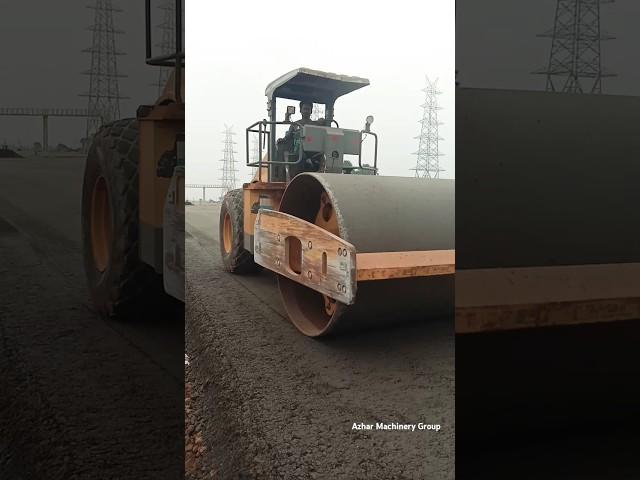 Single drum roller Work at Constitution site #shorts #roller #truck #grader #pc #jcb #bulldozer