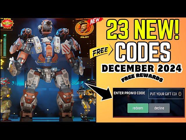 TODAY️DECEMBERCODES️WAR ROBOTS REDEEM CODES ️DECEMBER 2024 - WAR ROBOTS PROMO CODES 2024