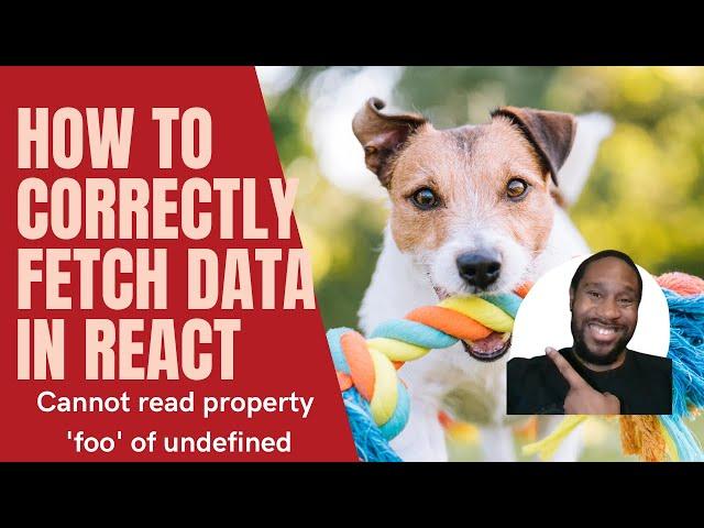 How to Correctly Fetch Data in React (fix cannot read property of undefined)