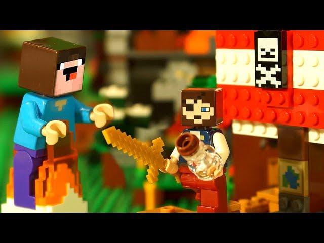 LEGO Minecraft 21152 The Pirate Ship Adventure Stop Motion Animation