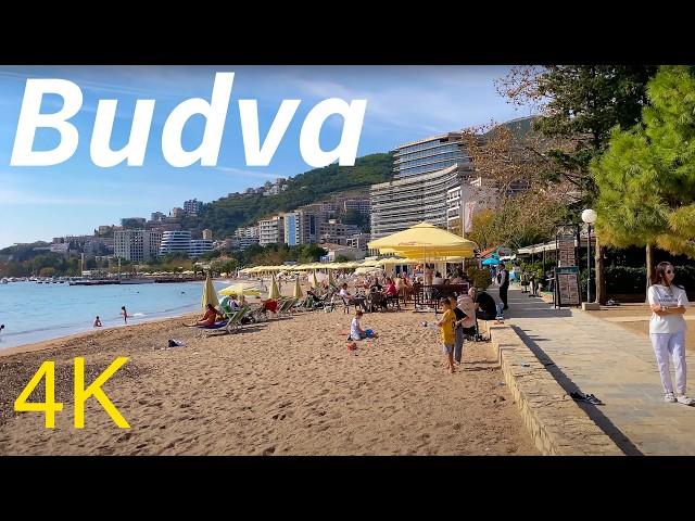 Budva Montenegro in 4K Walking Tour October 2024