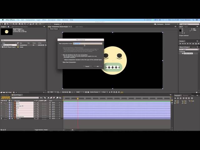 Adobe After Effects Video Tutorial: Cartoon Lip Syncing