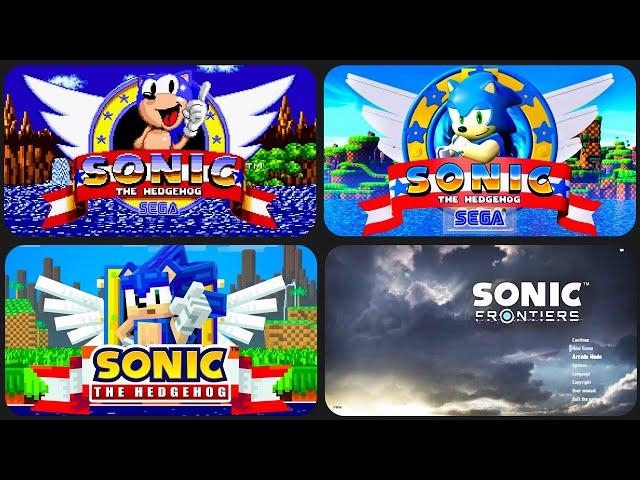 Evolution of START-SCREEN in Sonic Games