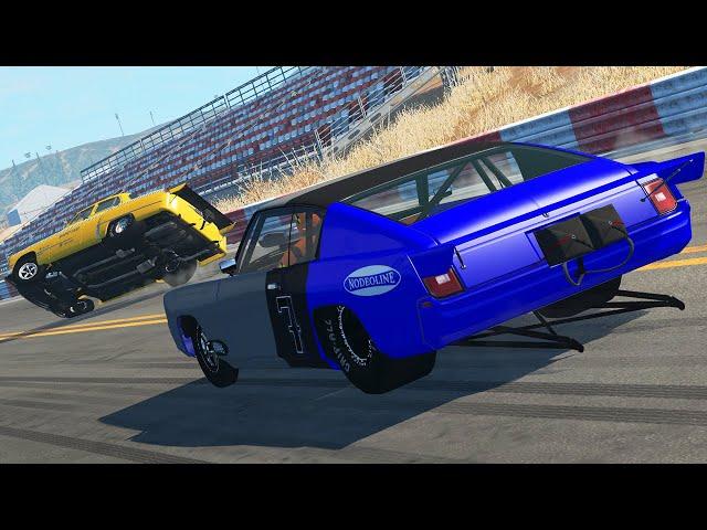 Drag Racing Crashes #4 - BeamNG Drive